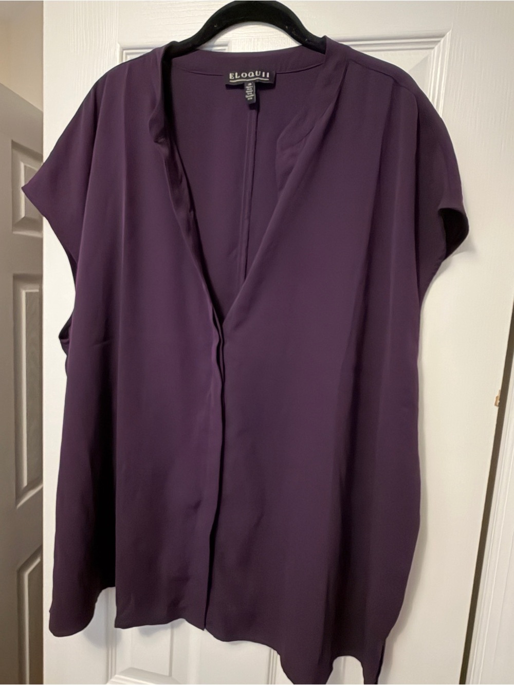 ELOQUII Purple Blouse